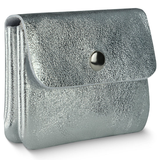 Metallic Suede Leather Wallet