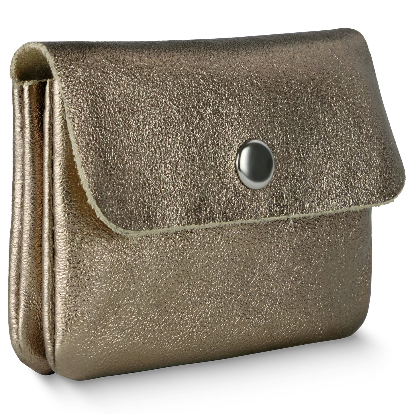 Metallic Suede Leather Wallet