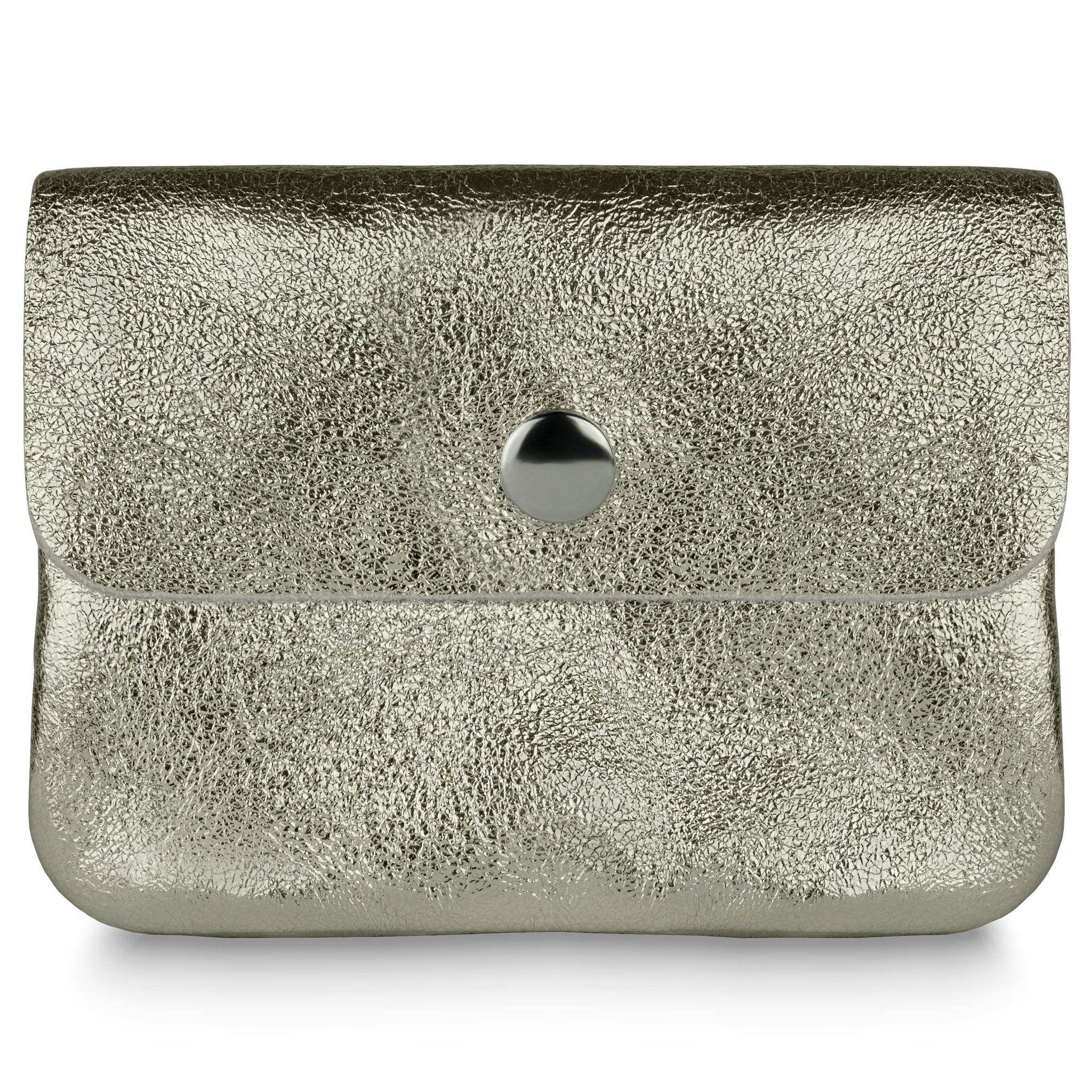 Metallic Suede Leather Wallet