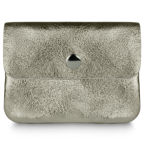 Metallic Suede Leather Wallet