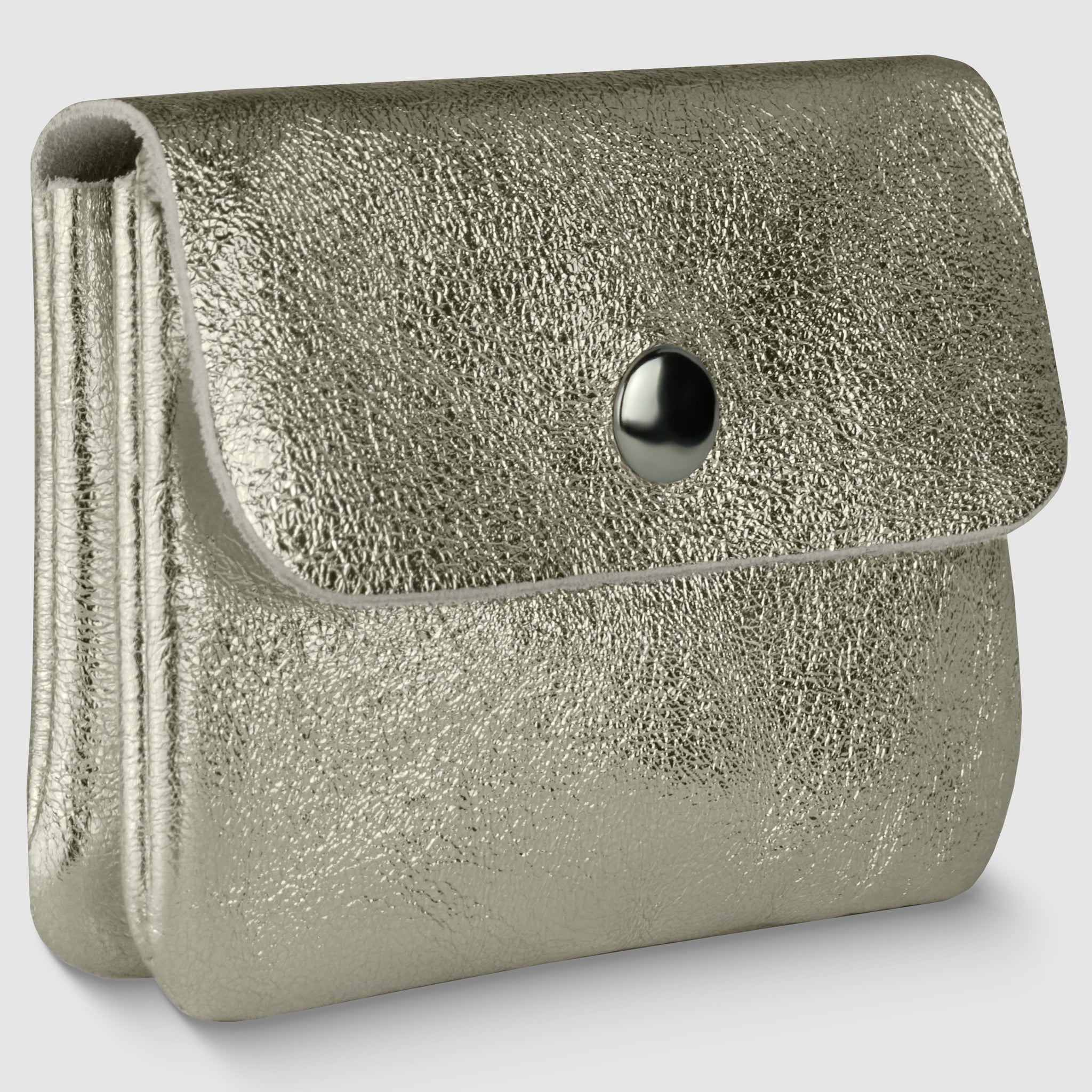 Metallic Suede Leather Wallet