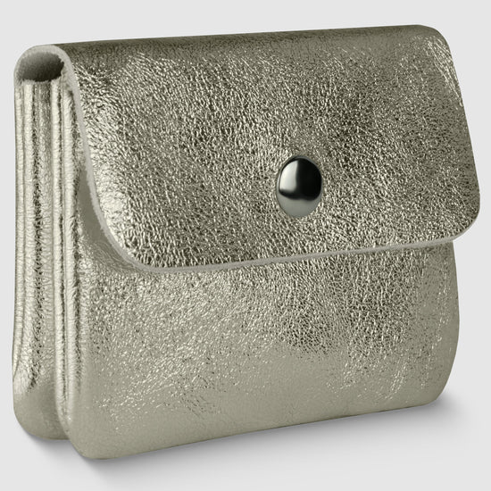 Metallic Suede Leather Wallet