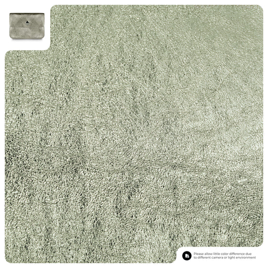 Metallic Suede Leather Wallet