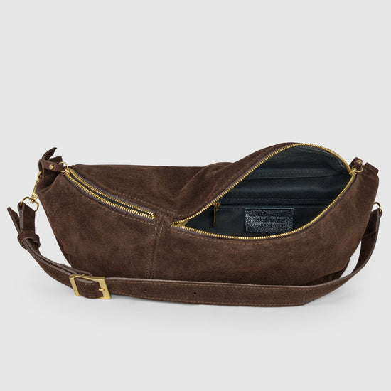 Suede Leather Crossbody Bag