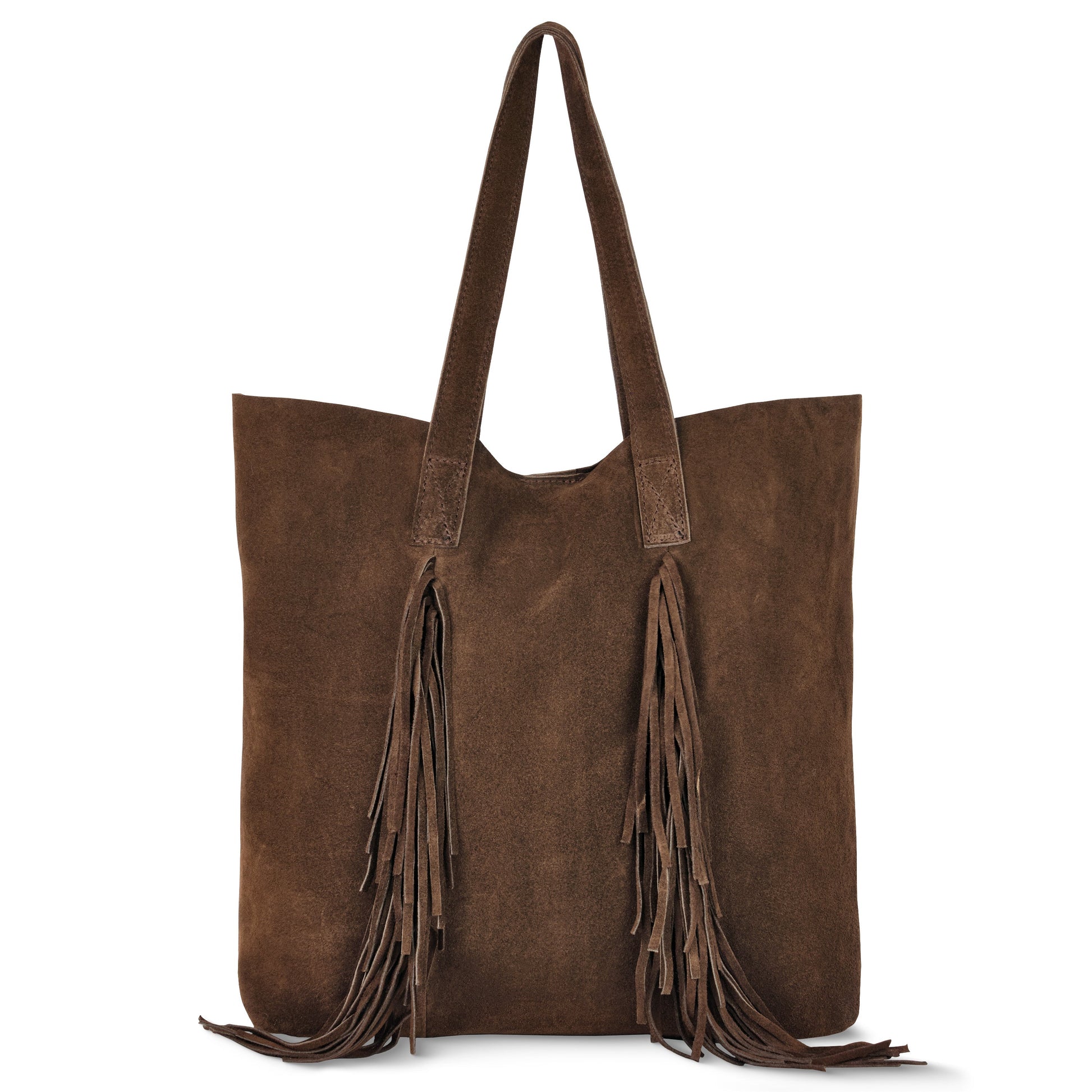 Suede Leather Tote Bag