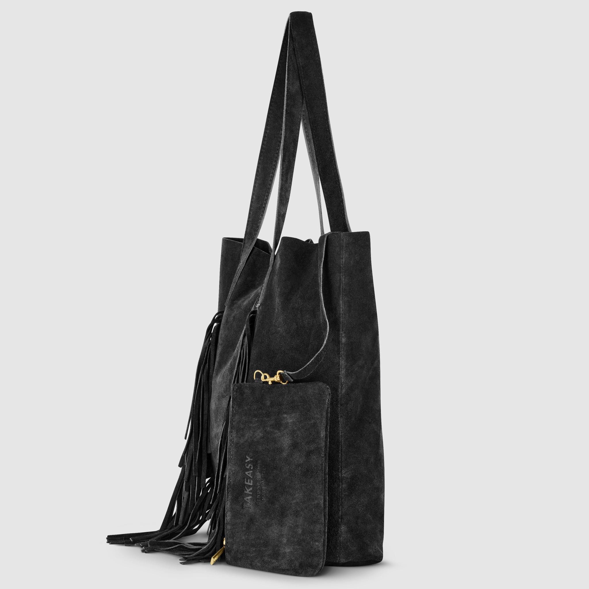 Suede Leather Tote Bag