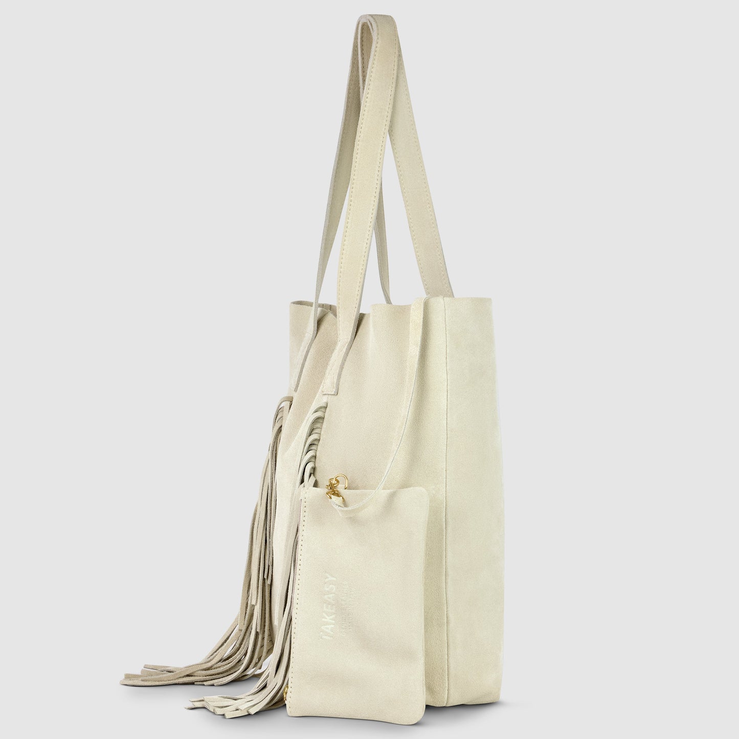 Suede Leather Tote Bag