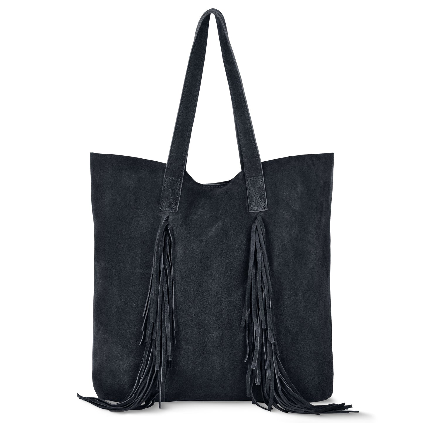 Suede Leather Tote Bag