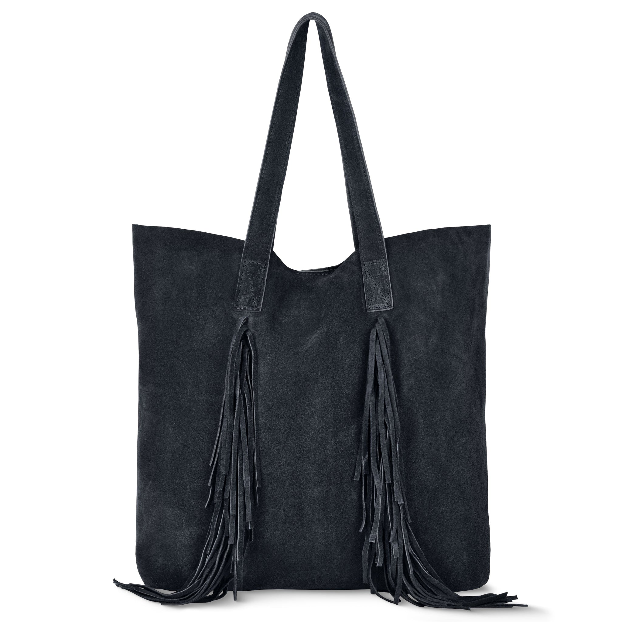 Suede Leather Tote Bag