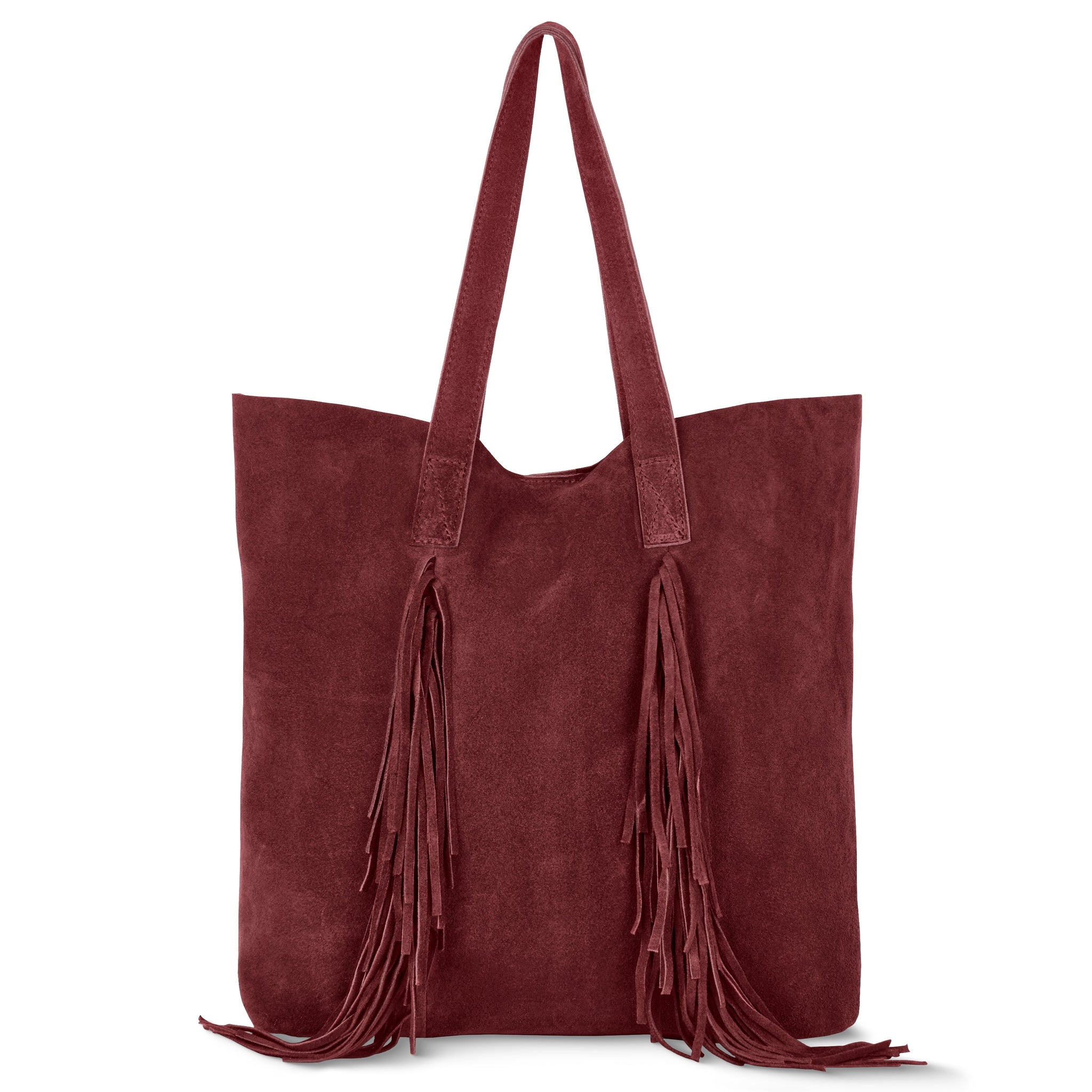 Suede Leather Tote Bag