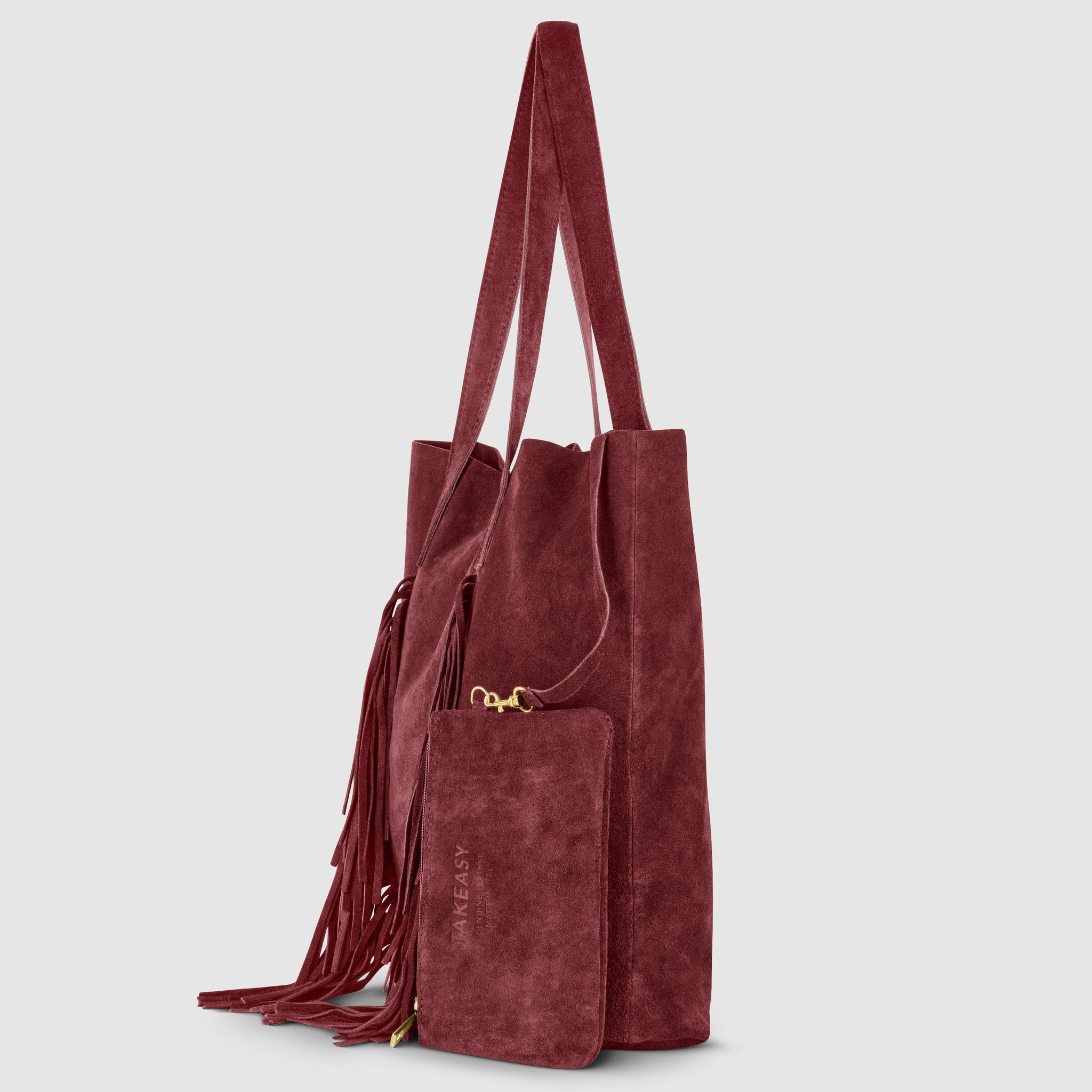 Suede Leather Tote Bag