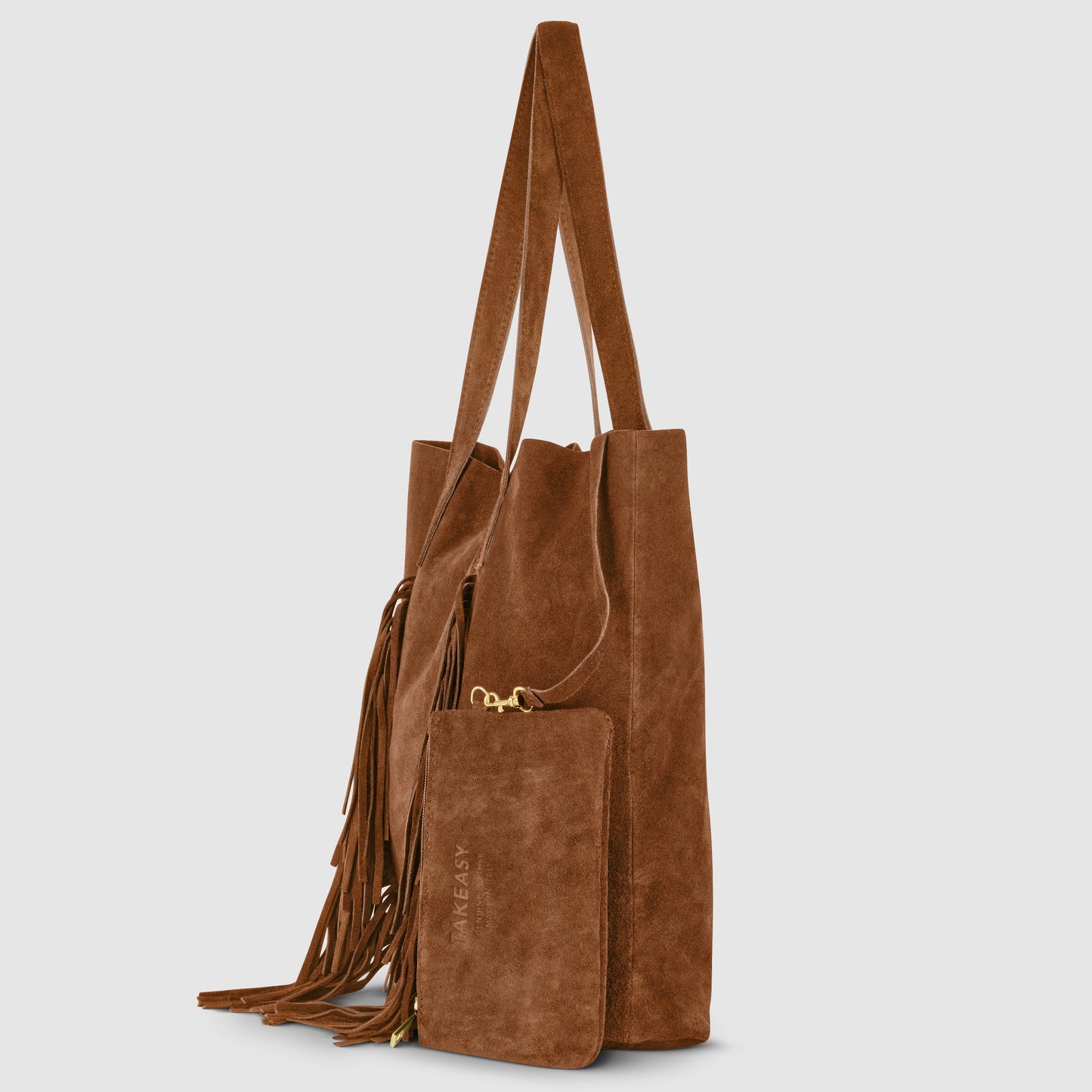 Suede Leather Tote Bag
