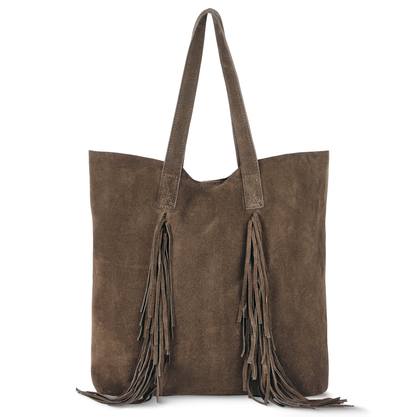 Suede Leather Tote Bag