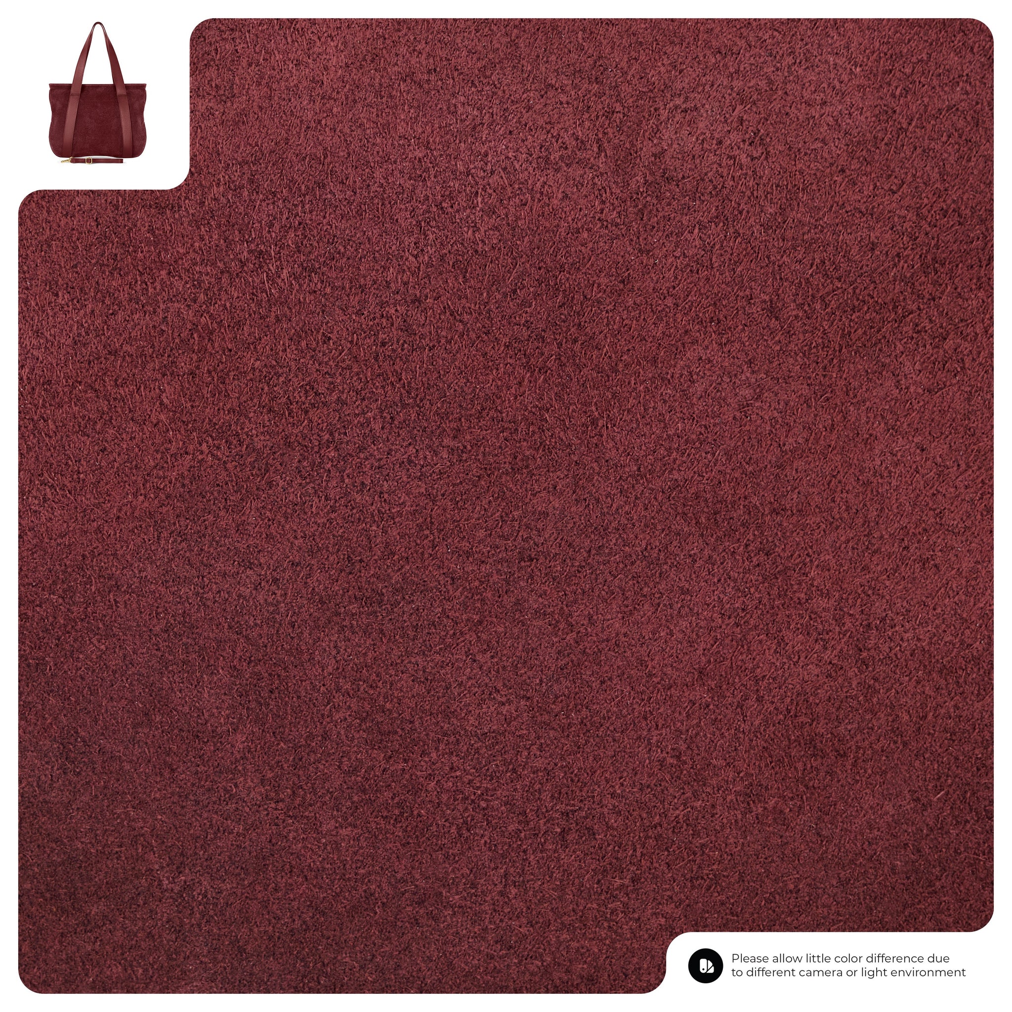 Suede Leather Satchel Bag