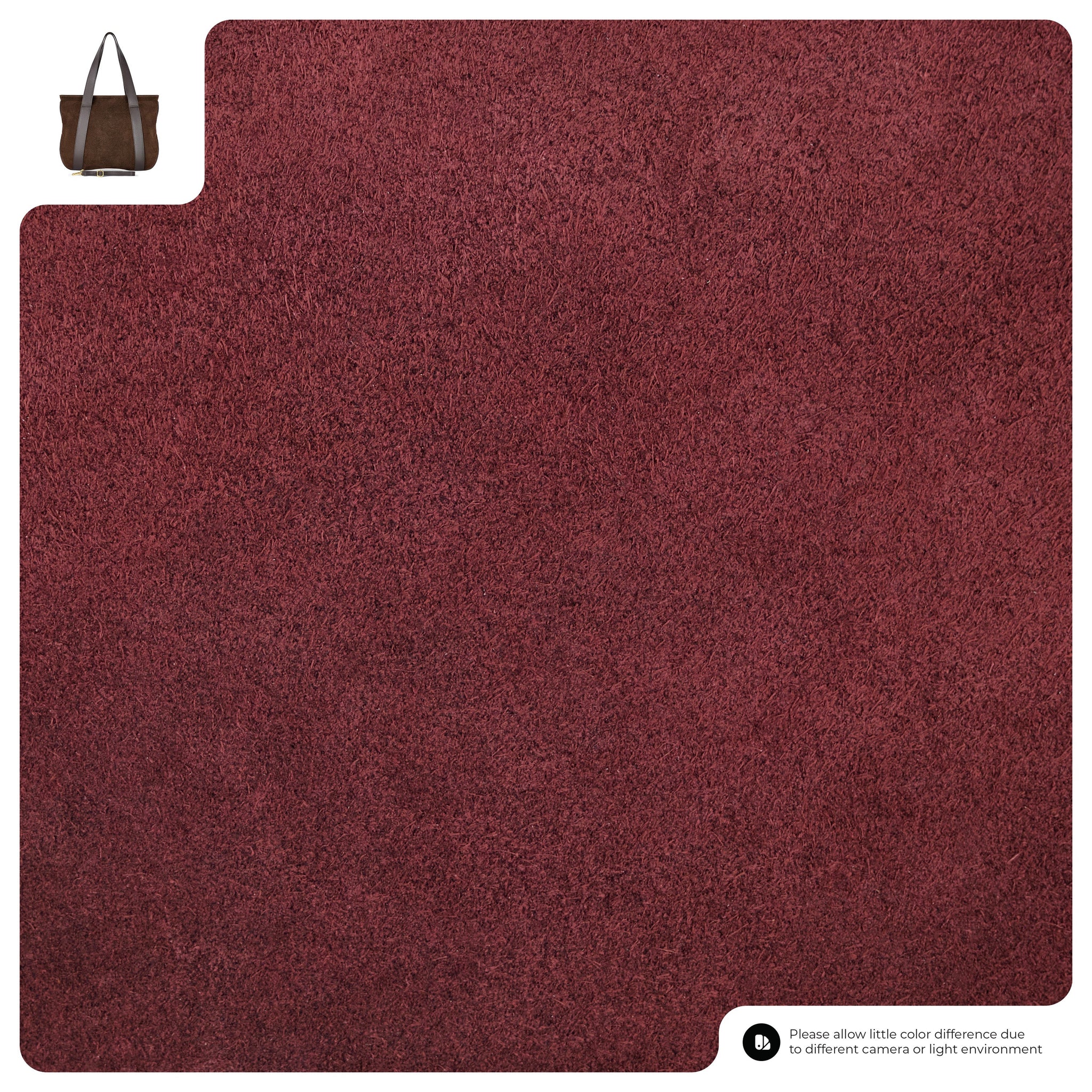 Suede Leather Satchel Bag