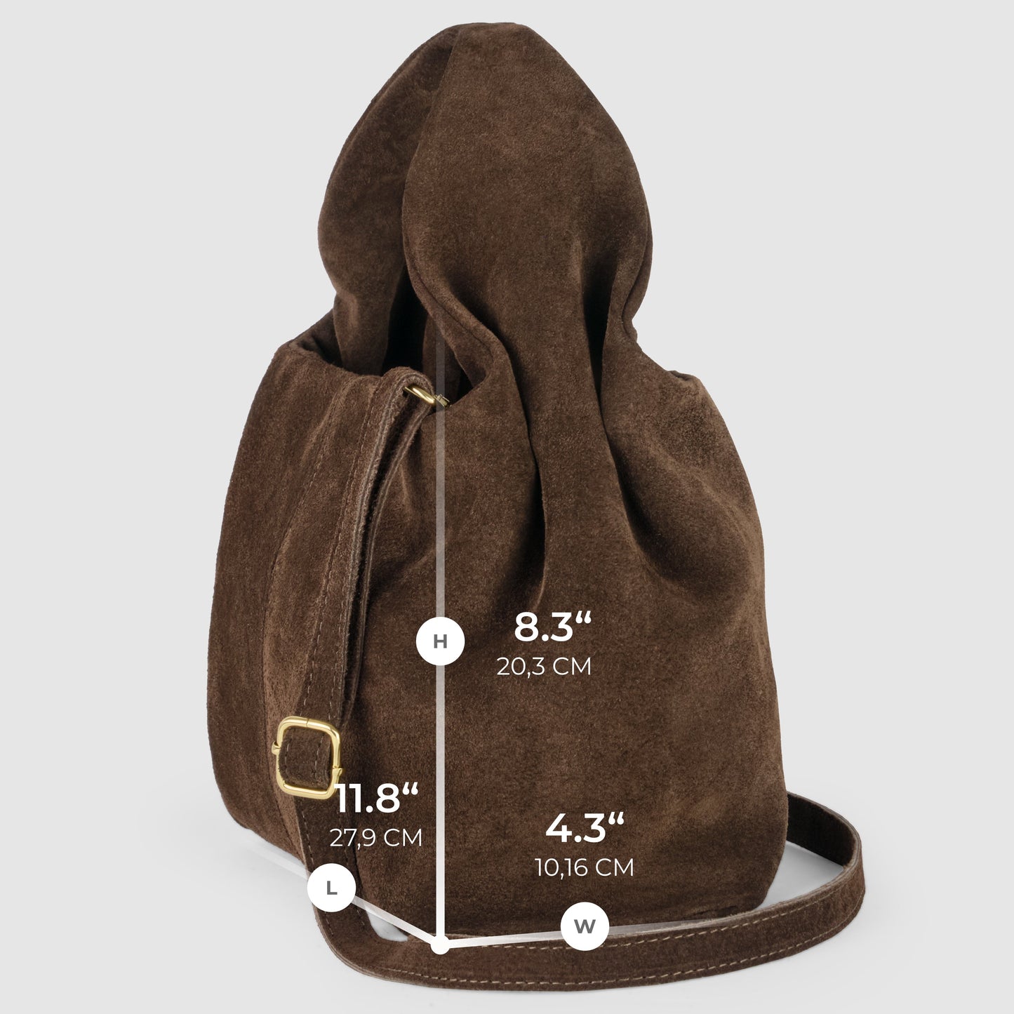 Suede Leather Shoulder Bag