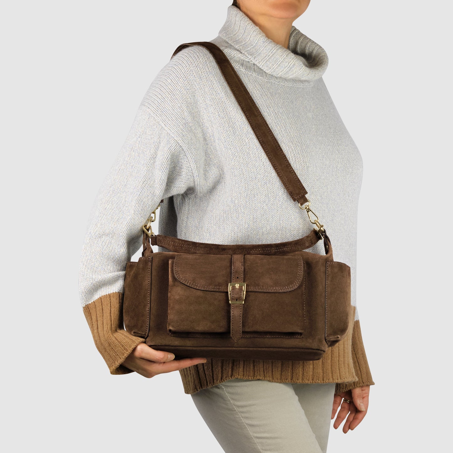 Suede Leather Shoulder Bag