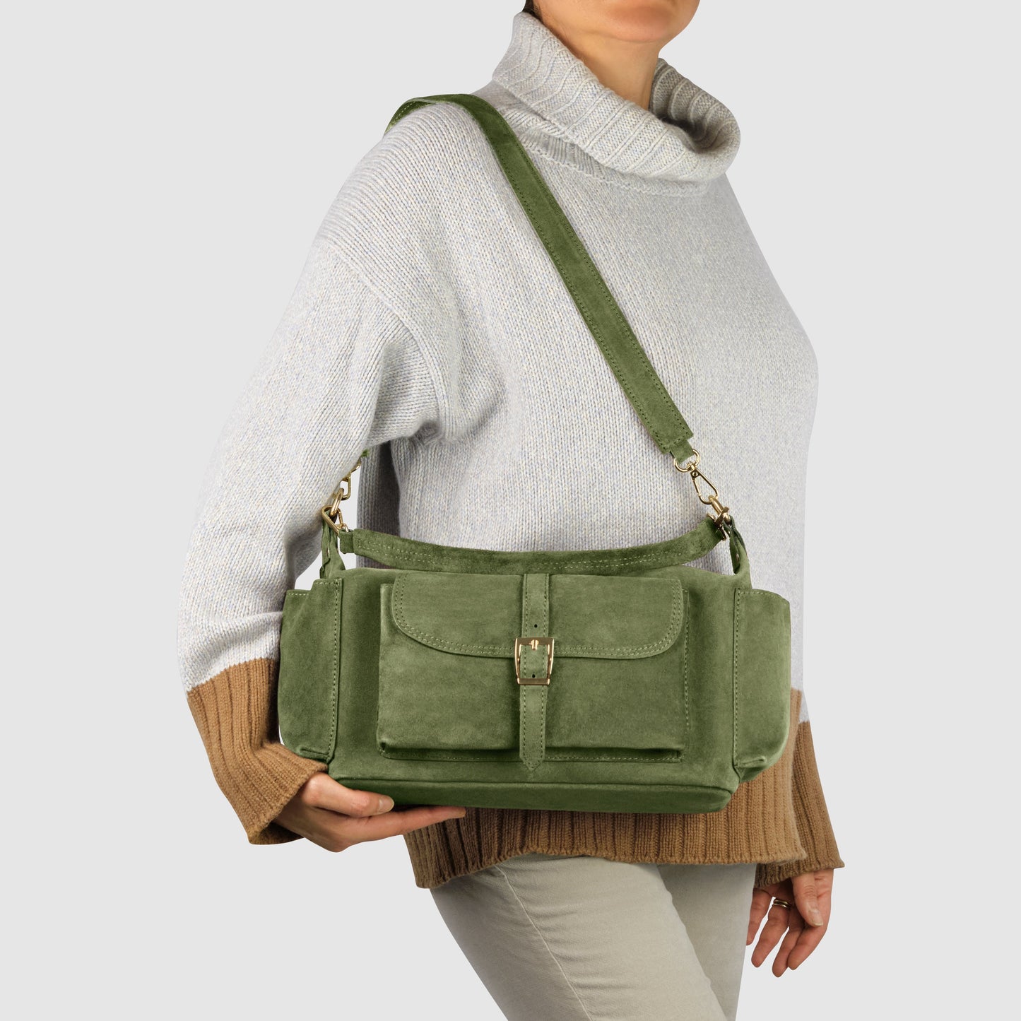Suede Leather Shoulder Bag
