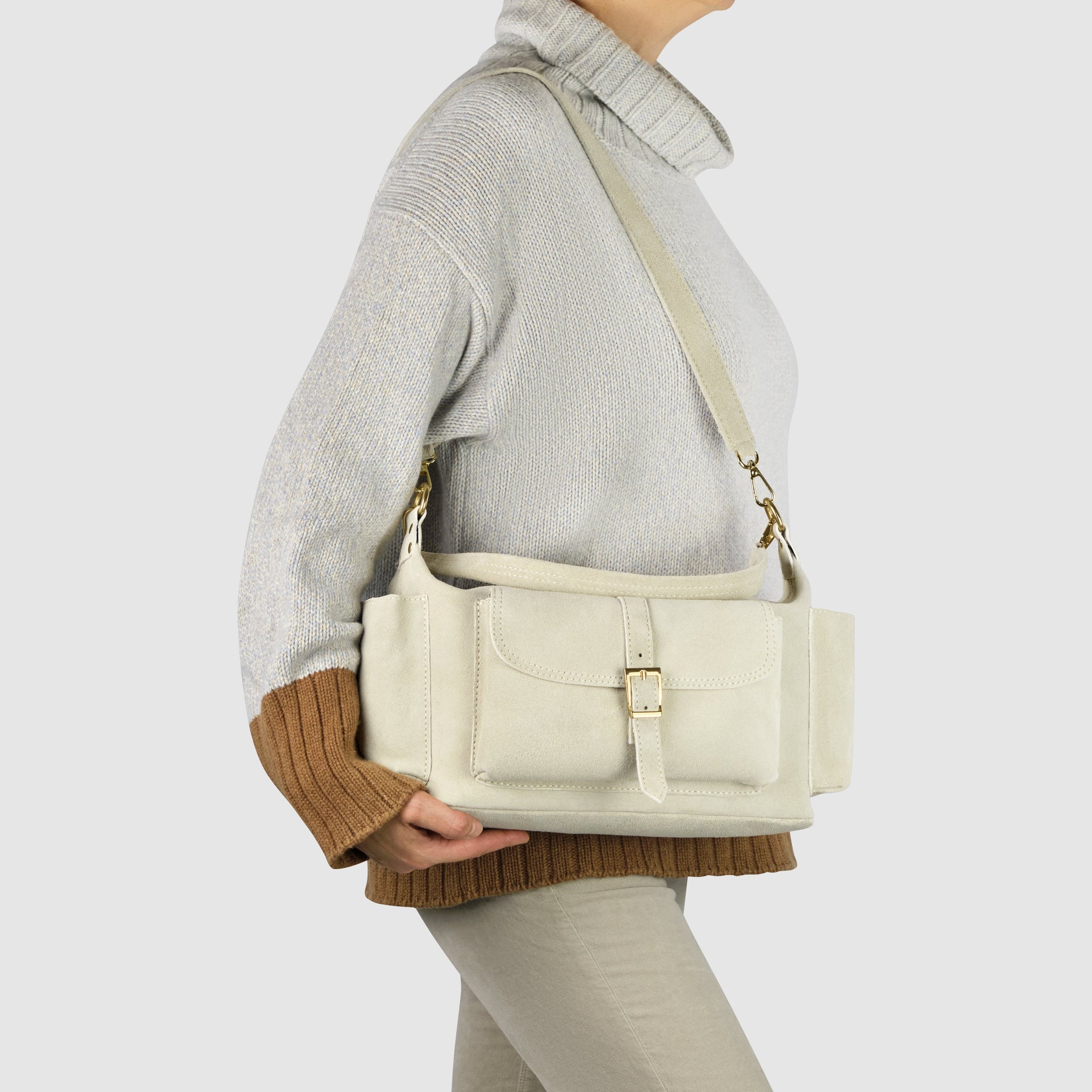 Suede Leather Shoulder Bag