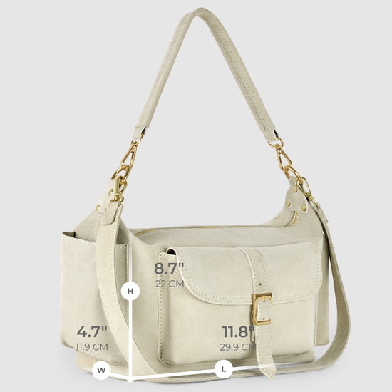 Suede Leather Shoulder Bag