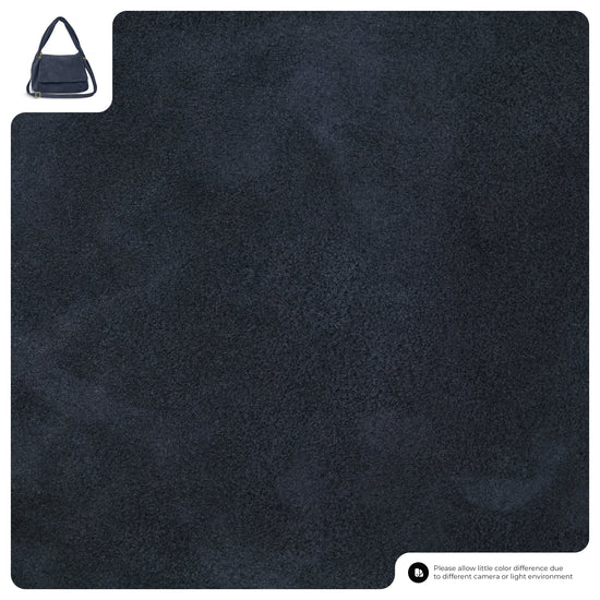 Suede Leather Top-Handle Bag
