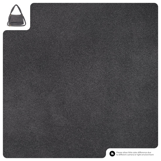 Suede Leather Top-Handle Bag