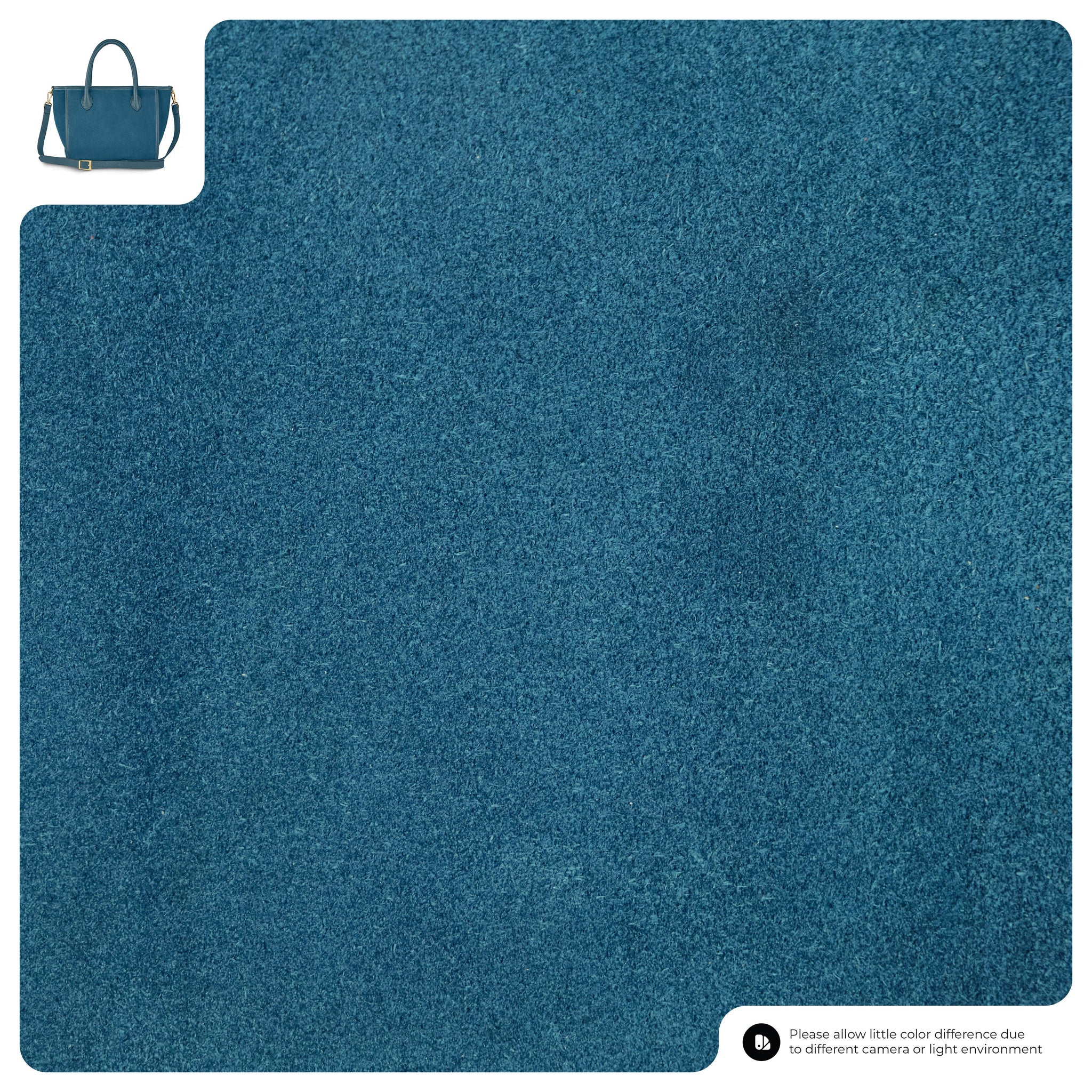 Suede Leather Top-Handle Bag