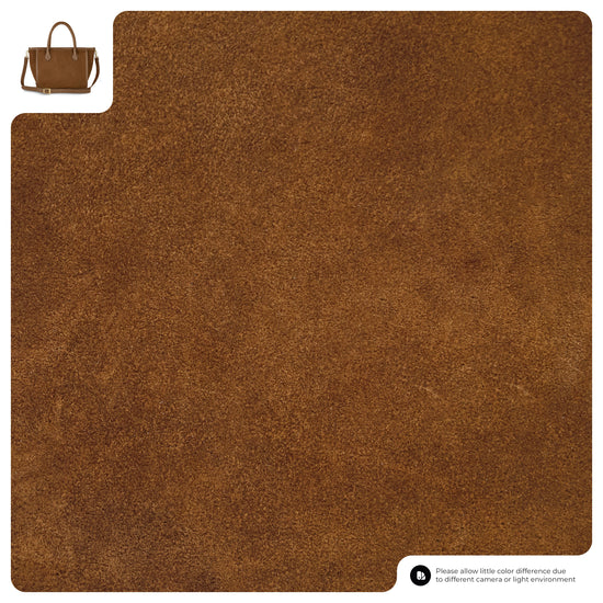 Suede Leather Top-Handle Bag