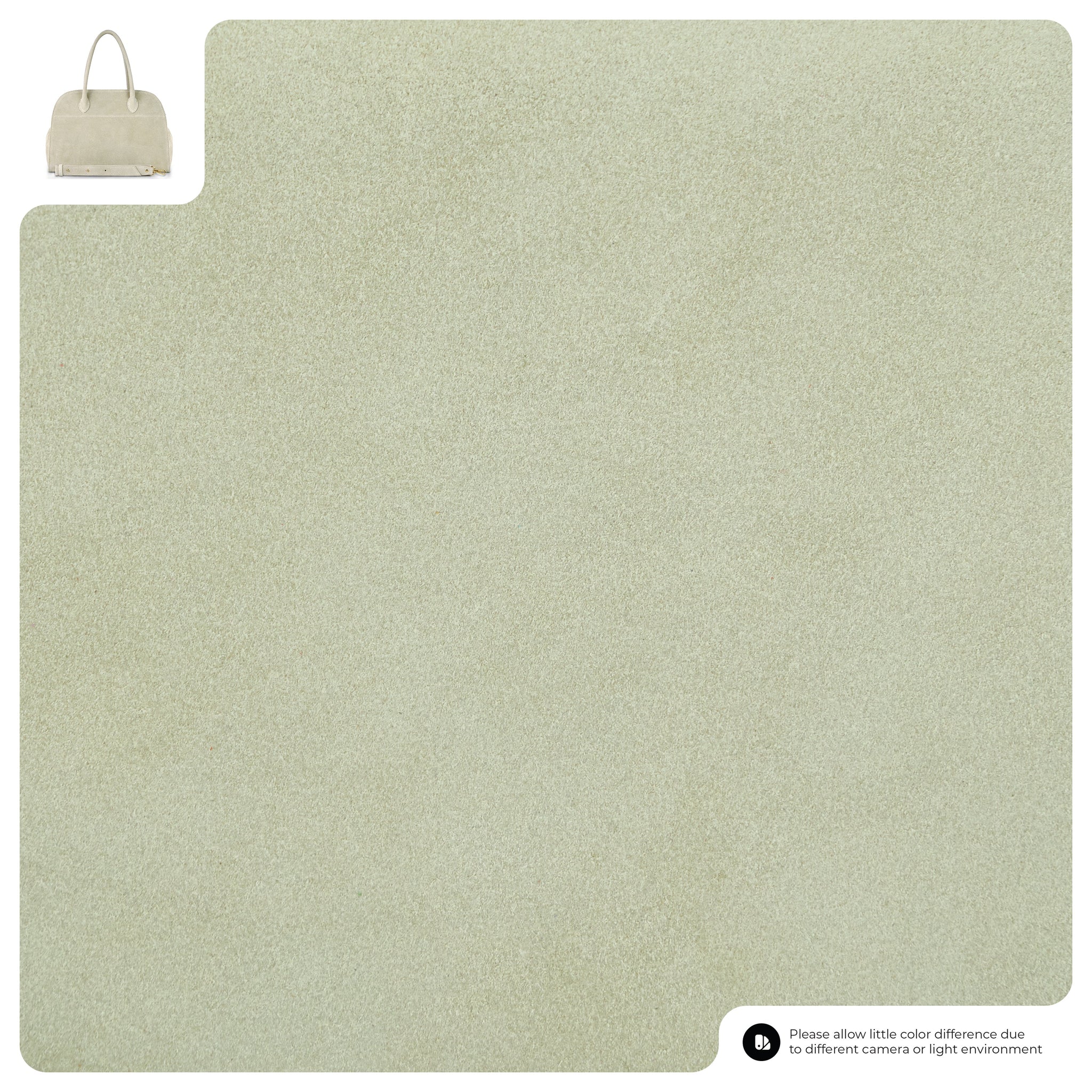 Suede Leather Top-Handle Bag