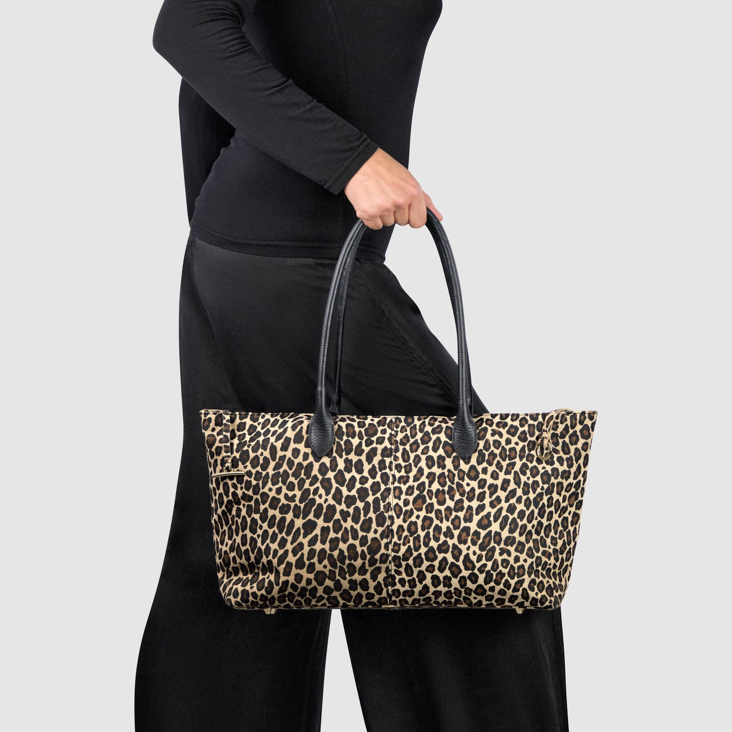 Suede Leather Satchel Bag