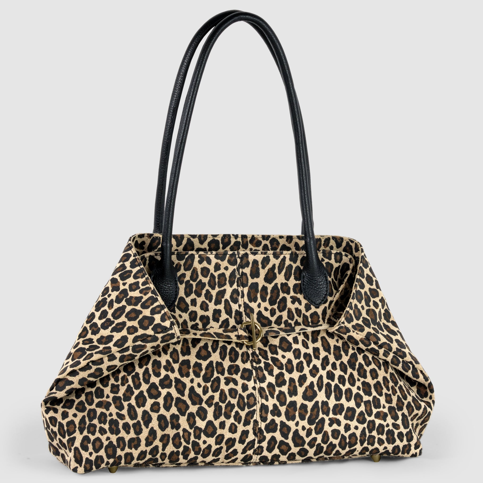 Suede Leather Satchel Bag