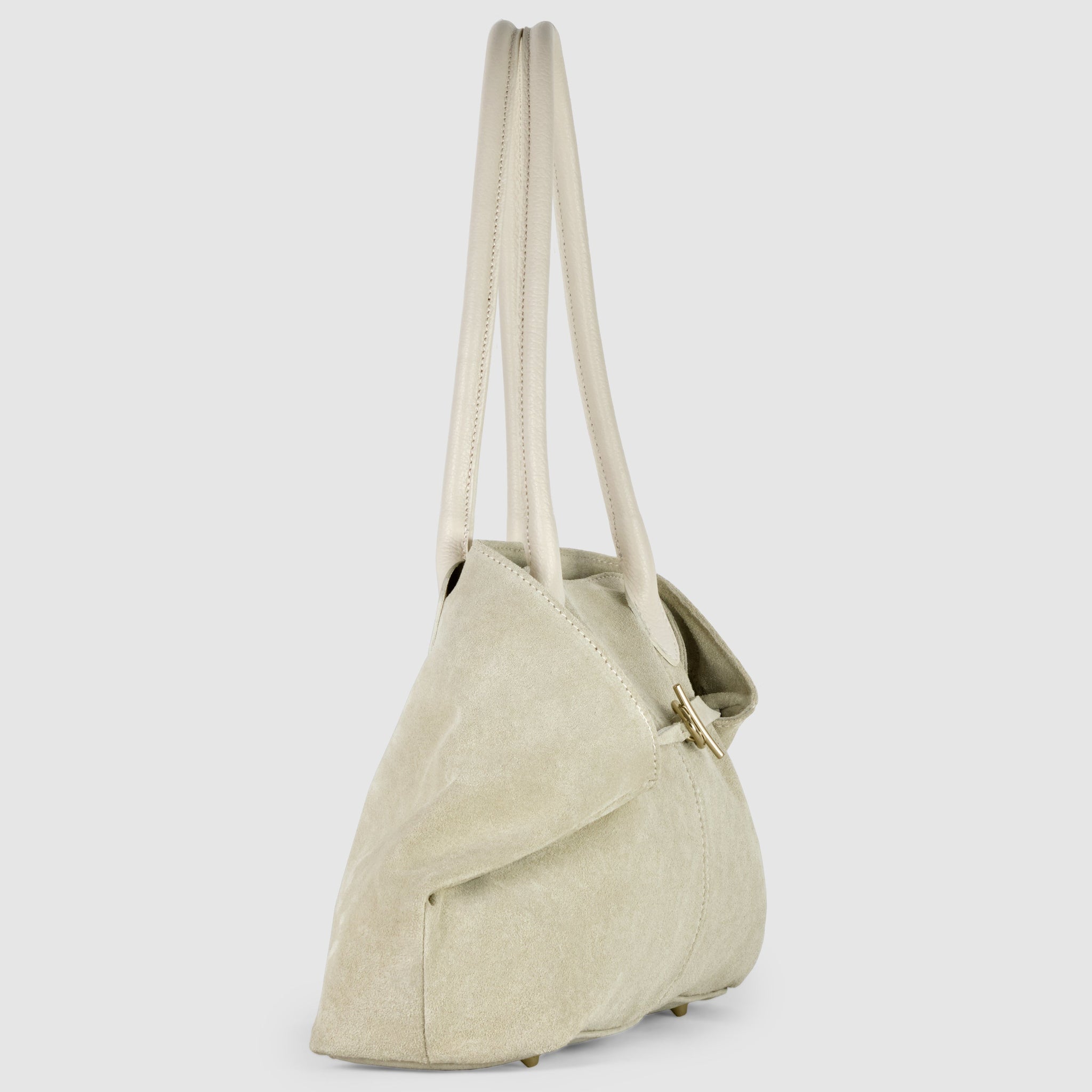 Suede Leather Satchel Bag