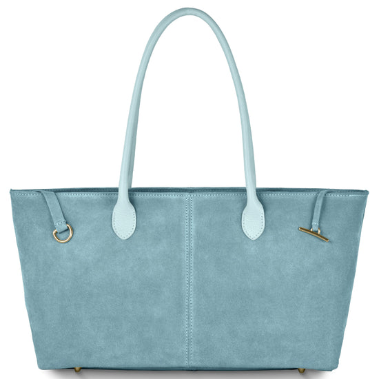 Suede Leather Satchel Bag