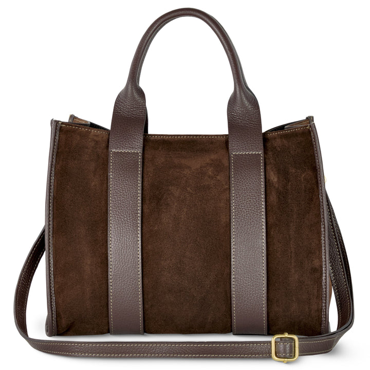 Suede Leather Tote Bag