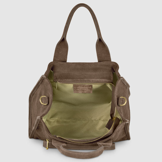Suede Leather Tote Bag