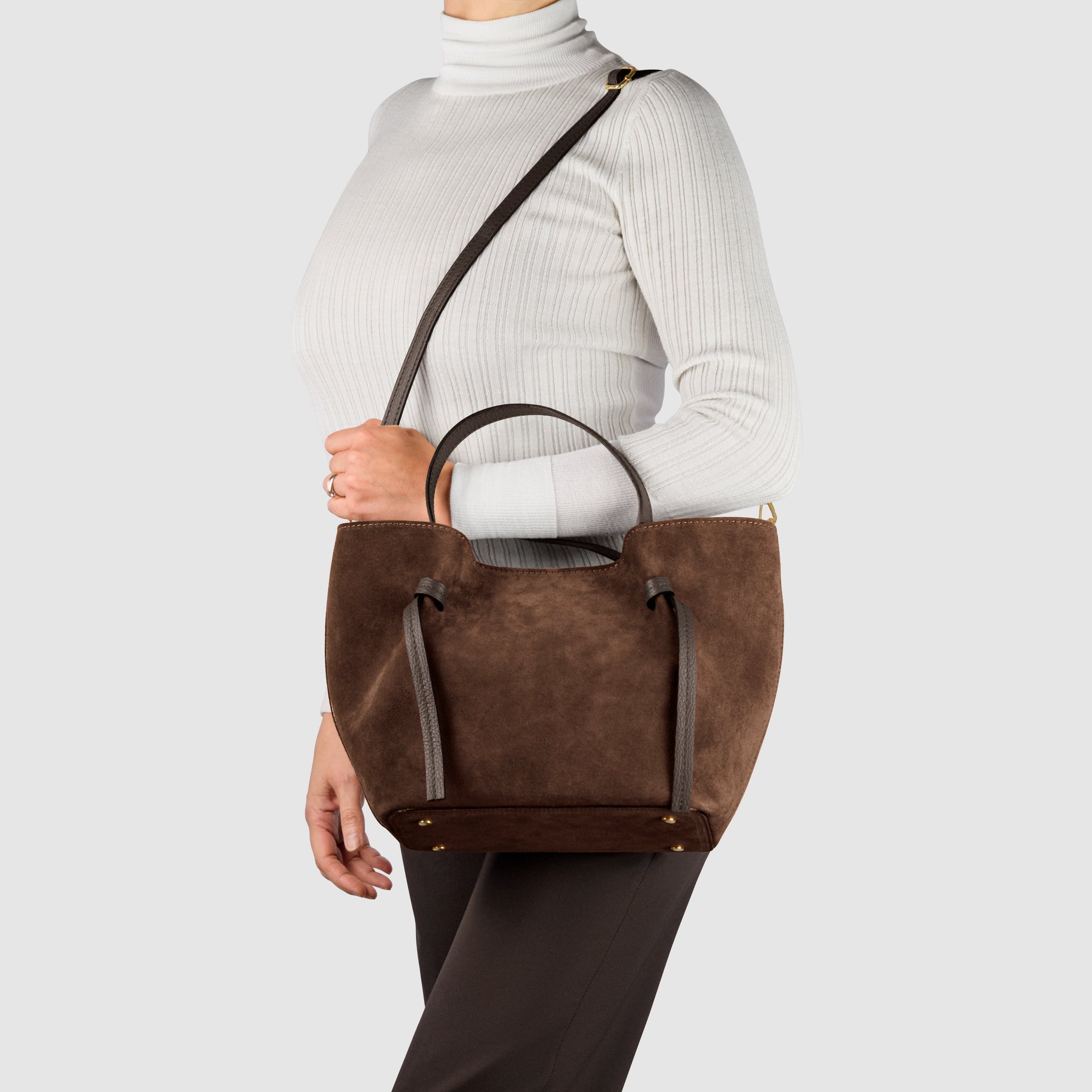 Italian Genuine Suede Tote Bag 292730