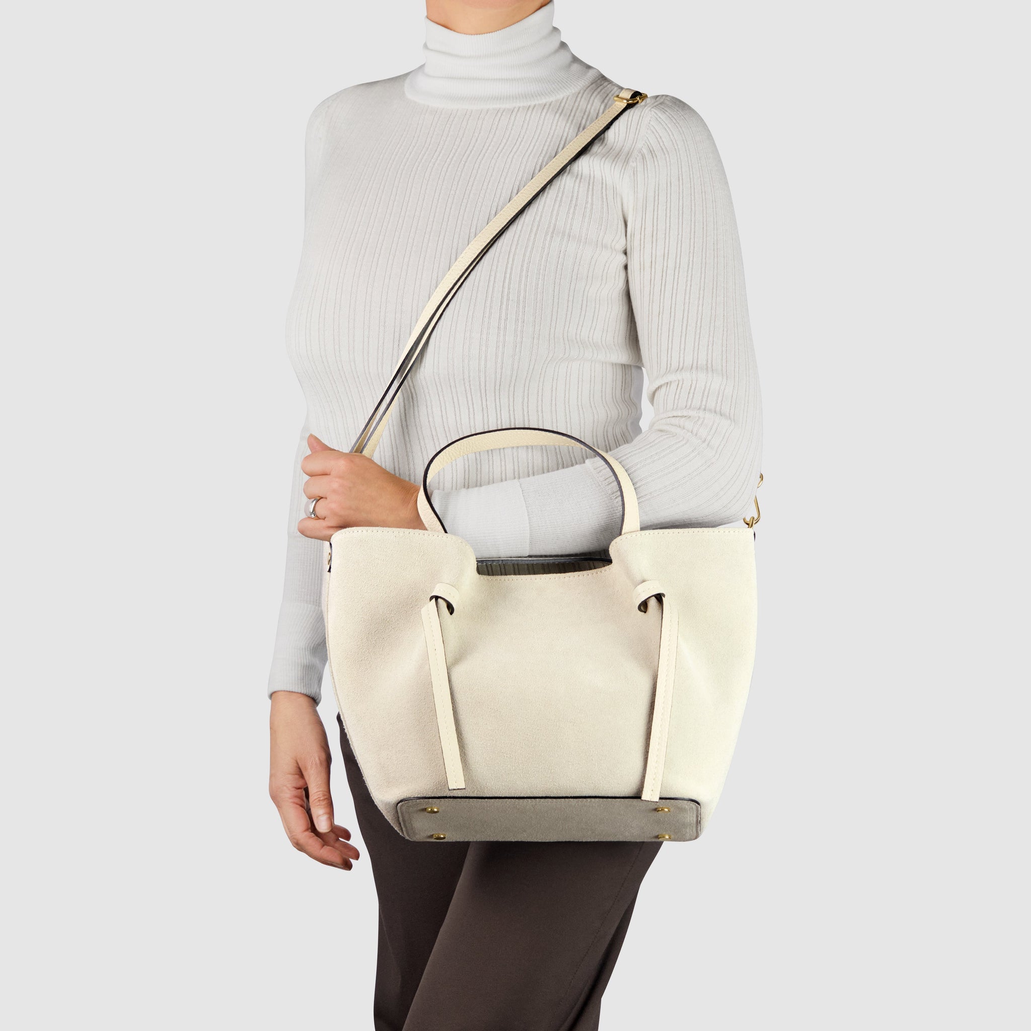 Italian Genuine Suede Tote Bag 292730