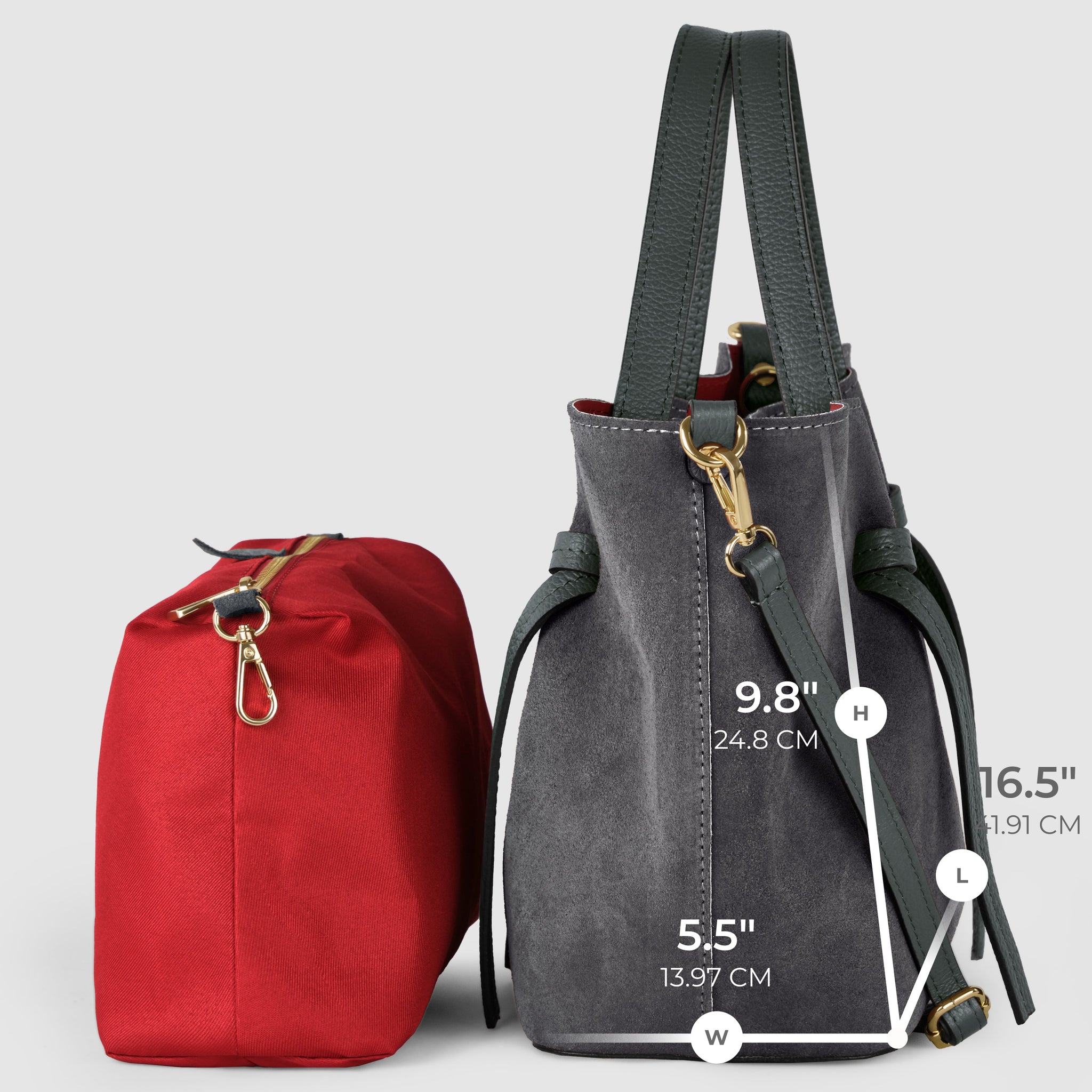 Italian Genuine Suede Tote Bag 292730