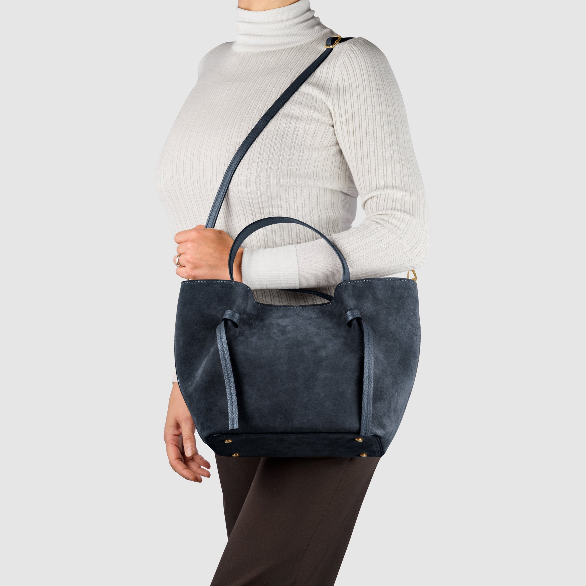 Italian Genuine Suede Tote Bag 292730