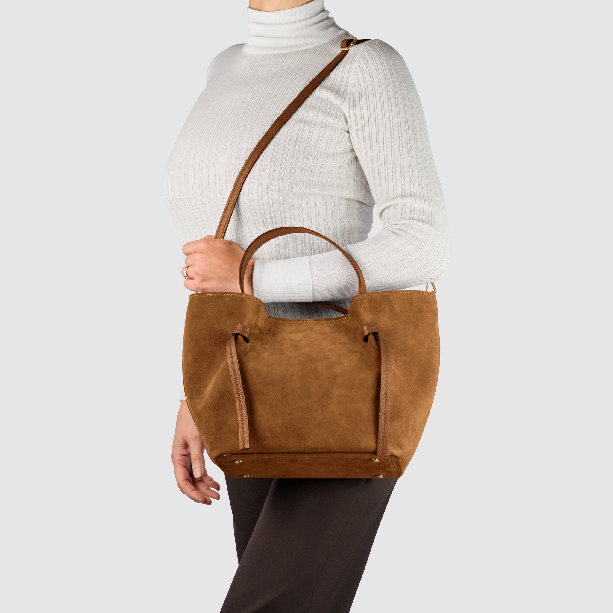 Italian Genuine Suede Tote Bag 292730