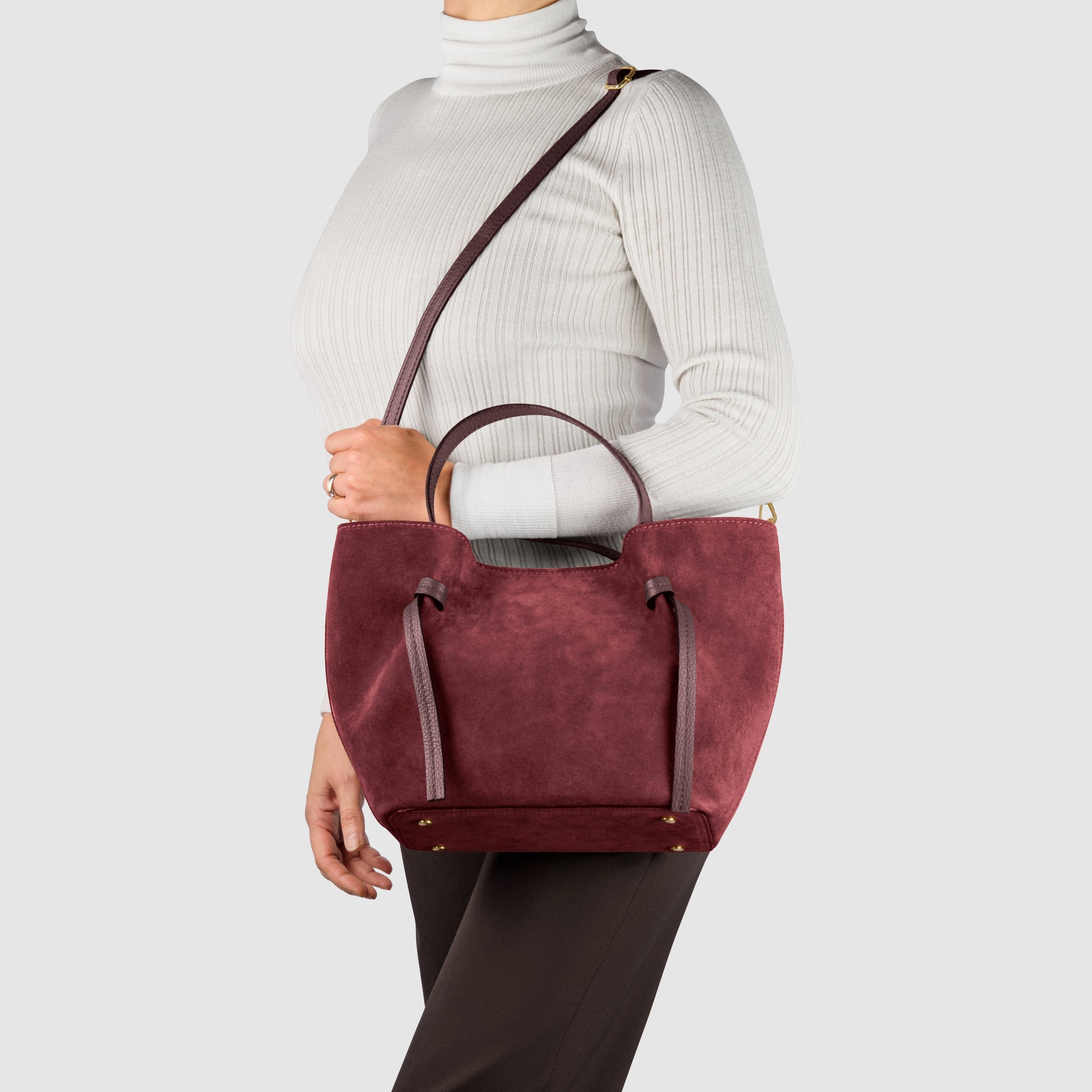 Italian Genuine Suede Tote Bag 292730