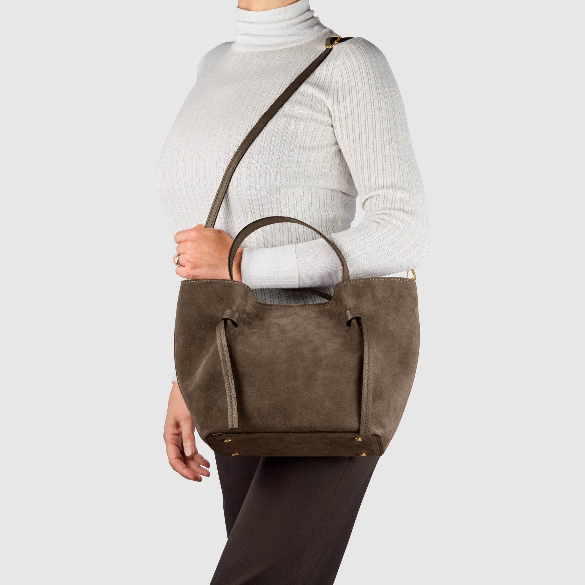 Italian Genuine Suede Tote Bag 292730