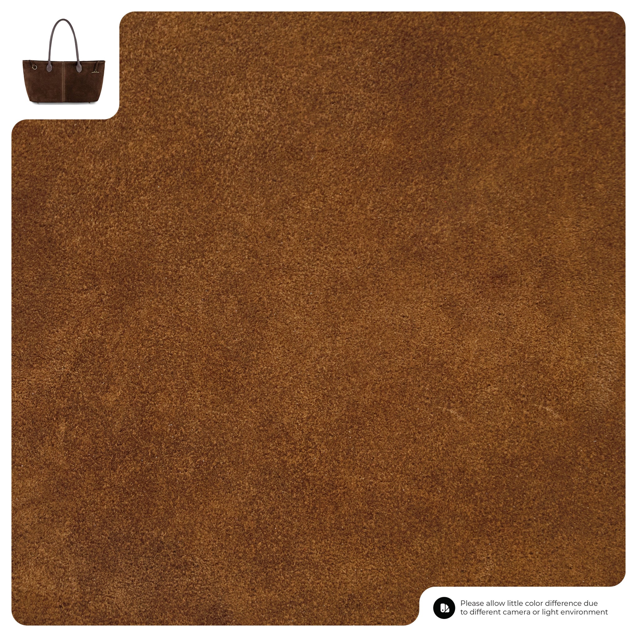 Suede Leather Satchel Bag