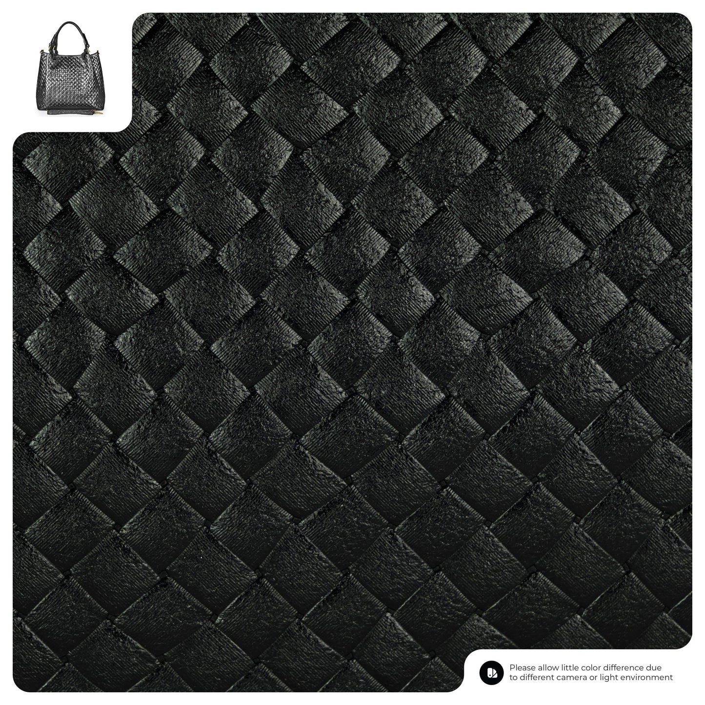 Weave Metallic Suede Leather Top-Handle Bag