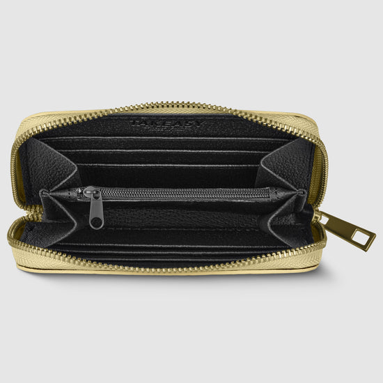 Weave Metallic Suede Leather Wallet