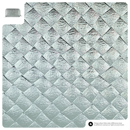 Weave Metallic Suede Leather Wallet