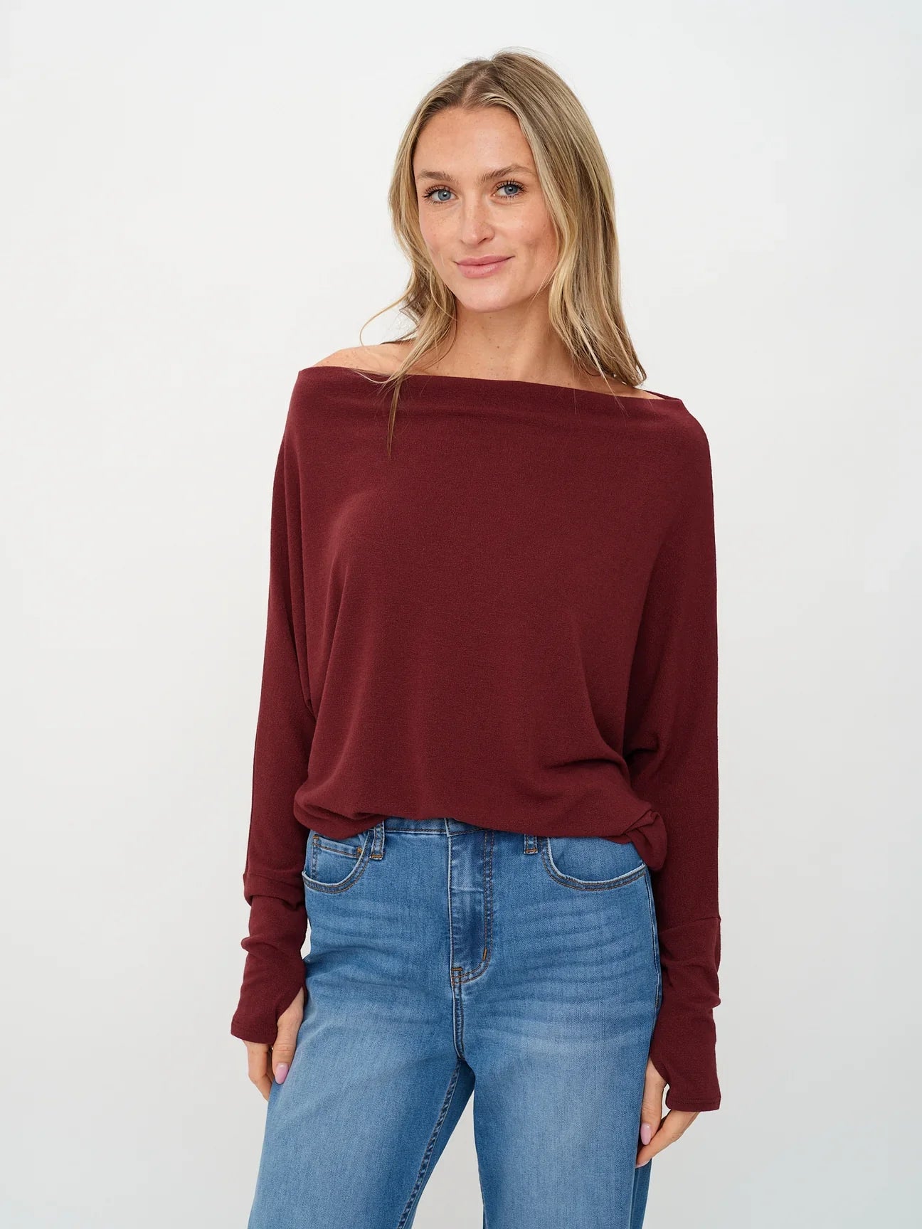 SIX FIFTY | The Anywhere Top – Burgundy